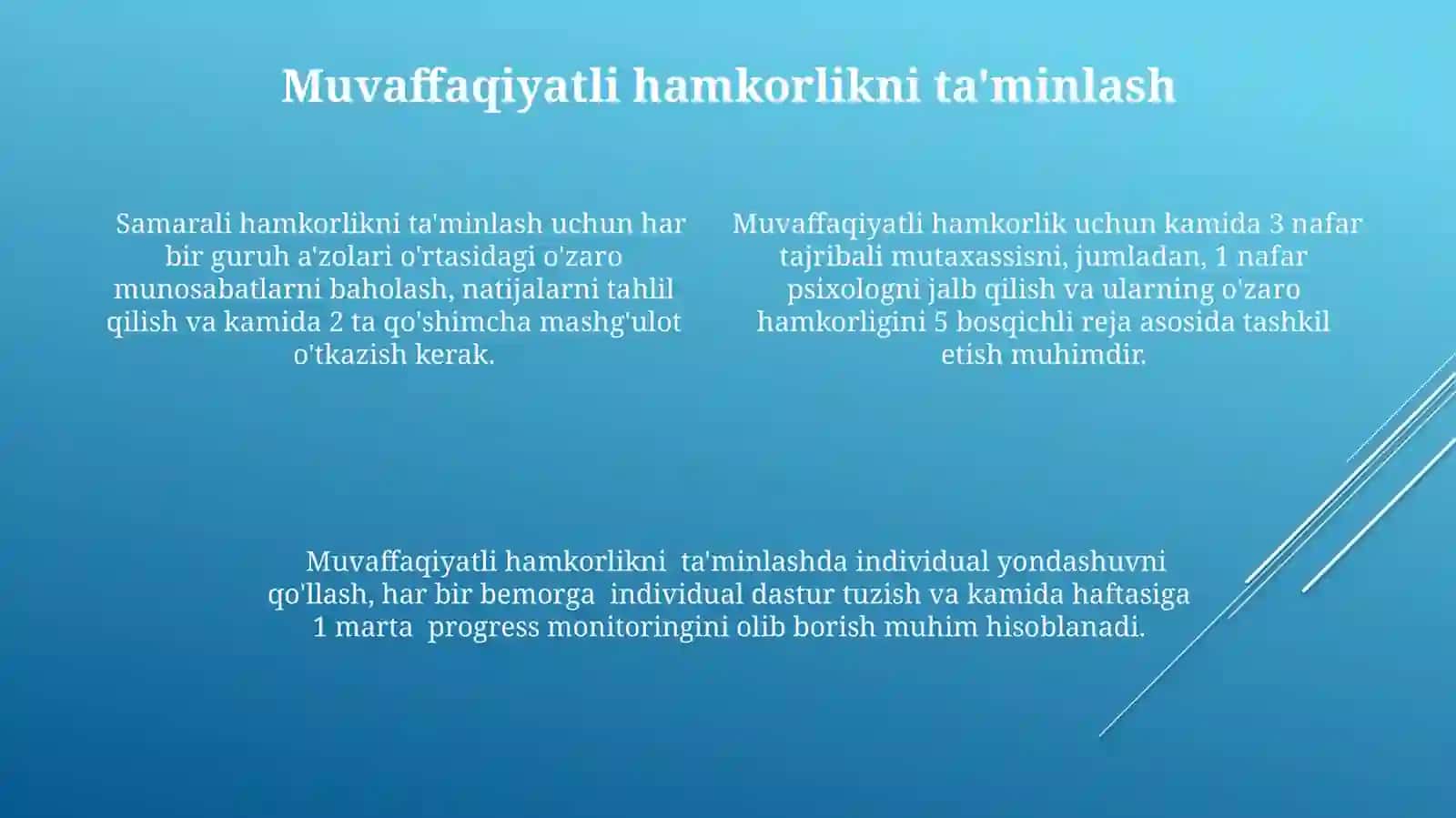 Gospital pedagogikani kichik guruhlarda yoki individual tashkil etishning xususiyatlari 4