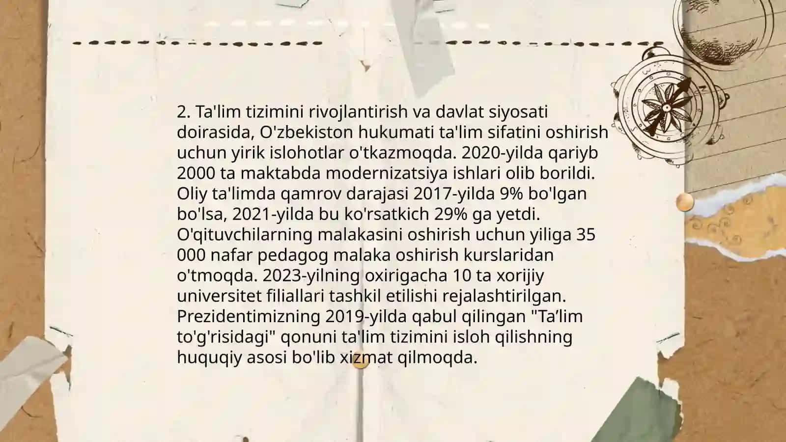 Davlatning ijtimoiy sohasini rivojlantirishda davlat siyosati 4