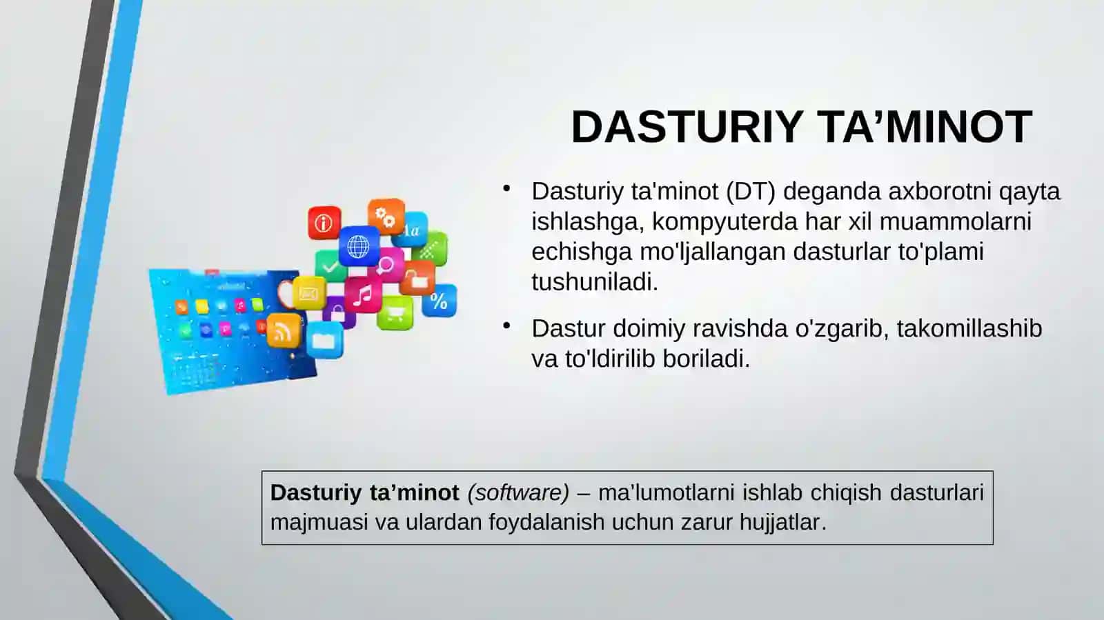 Kompyuterning dasturiy ta’minoti 4