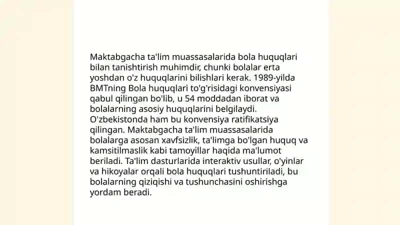 Bola huquqlari to'g'risida 4