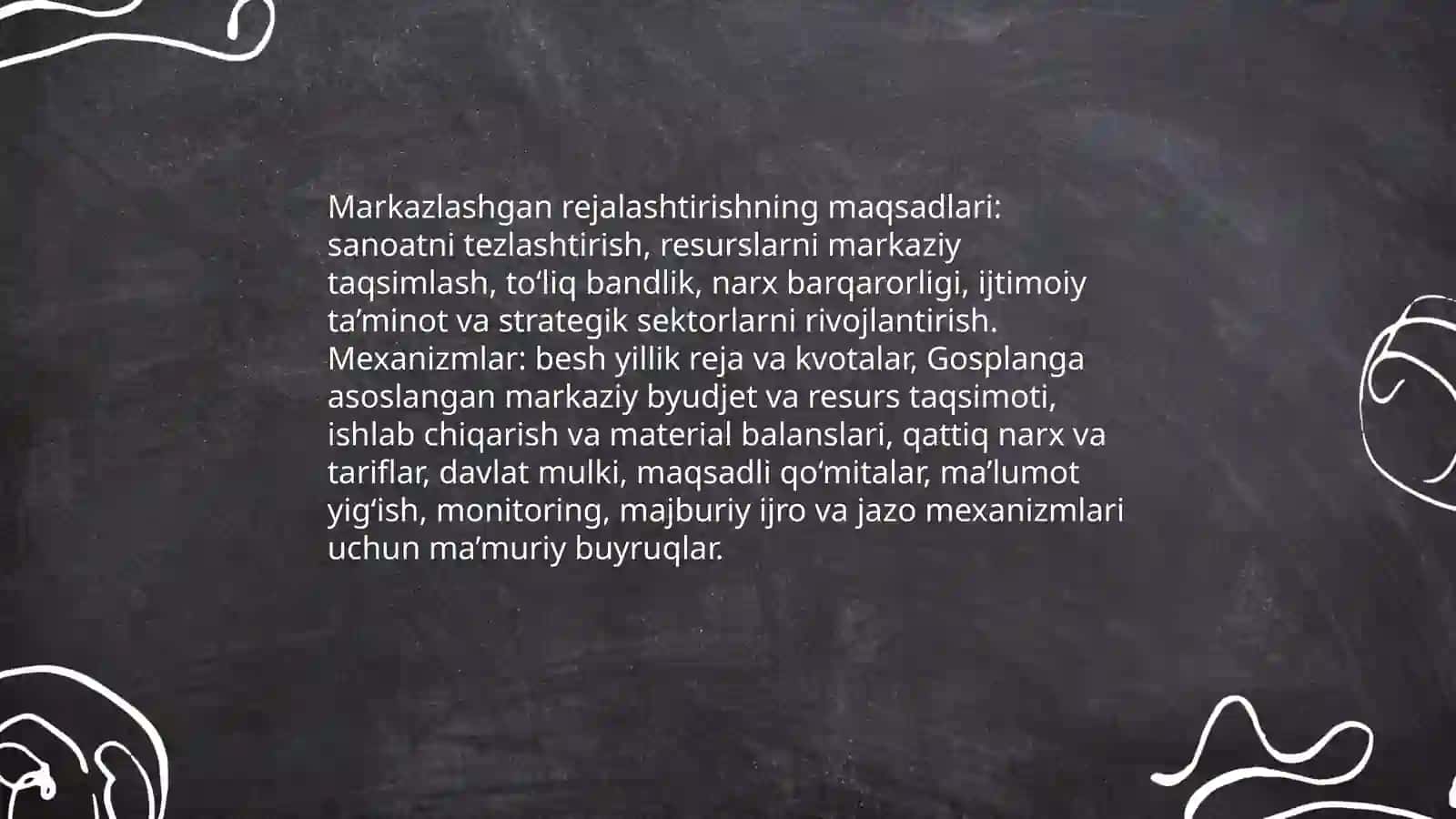 Buyruqbozlikka asoslangan iqtisodiyot 4