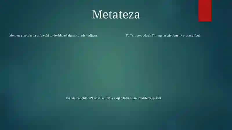 Til Taraqiyotidagi Tarixiy Fonetik O'Zgarishlar 4