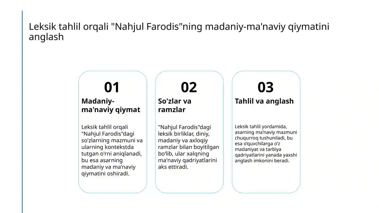 "Nahjul Farodis" matnining leksik strukturasi va uning madaniy-ma'naviy ahamiyati 4