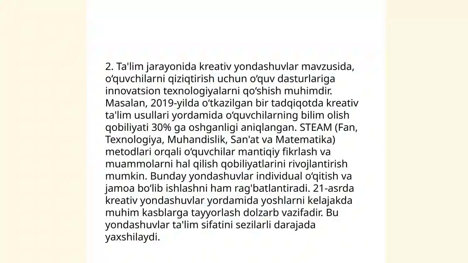 Kreativ pedagogikaa fanining predmeti maqsad va vazifalari 4