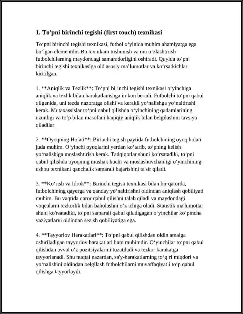 FUTBOL TEXNIKASI 4