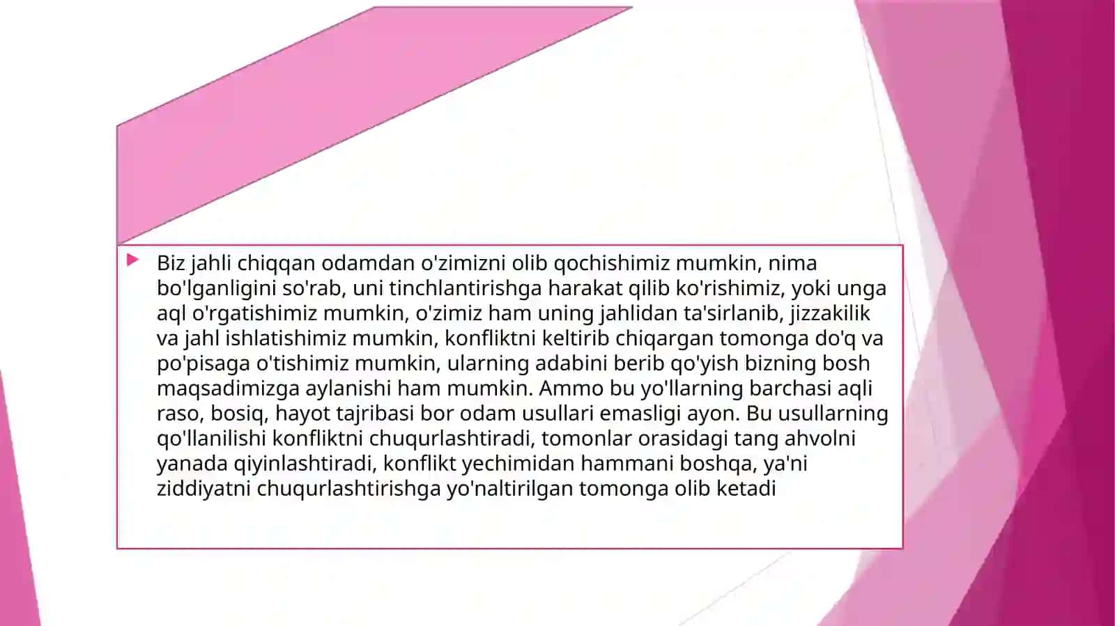 Konfliktlarni boshqarish tartiblari va usullari 4