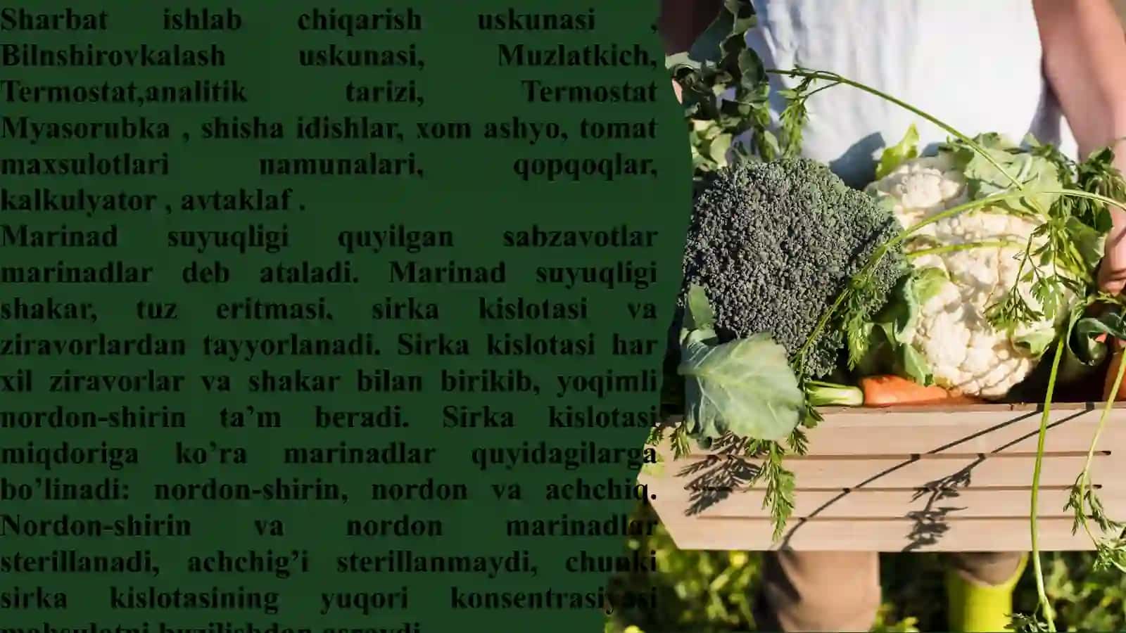 Meva-sabzavotlarni sirkalash texnologiyasini o‘rganish 4