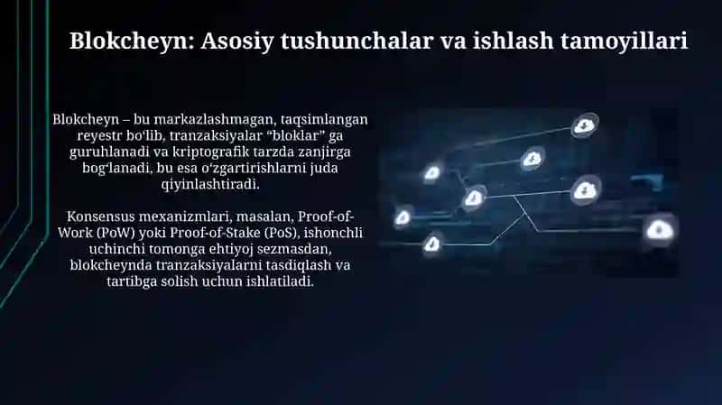 Blokcheyn, bulutli internet, sunʼiy intellekt, katta maʼlumotlar iqtisodiy tarmoqlarga qoʻllanishi 4