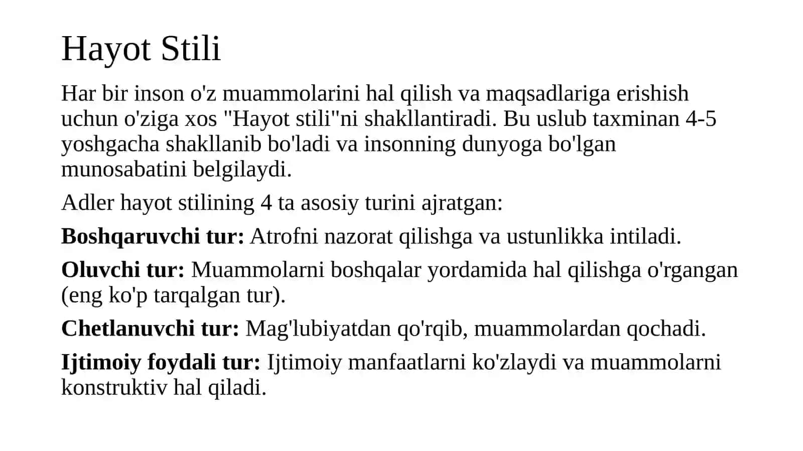Adlerning individual psixologiyasi 4