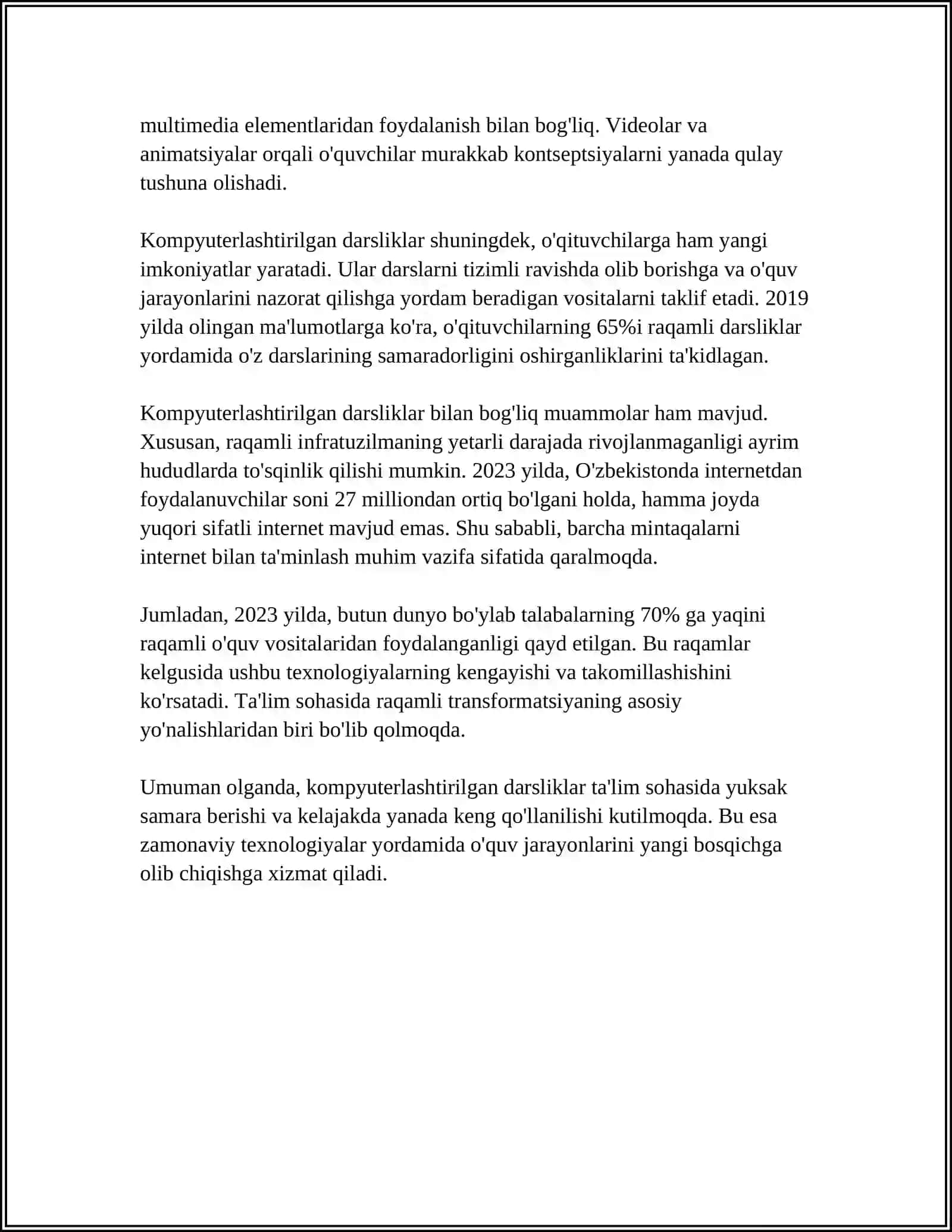 TAʼLIM JARAYONINI KOMPYUTERLASHTIRISH 4