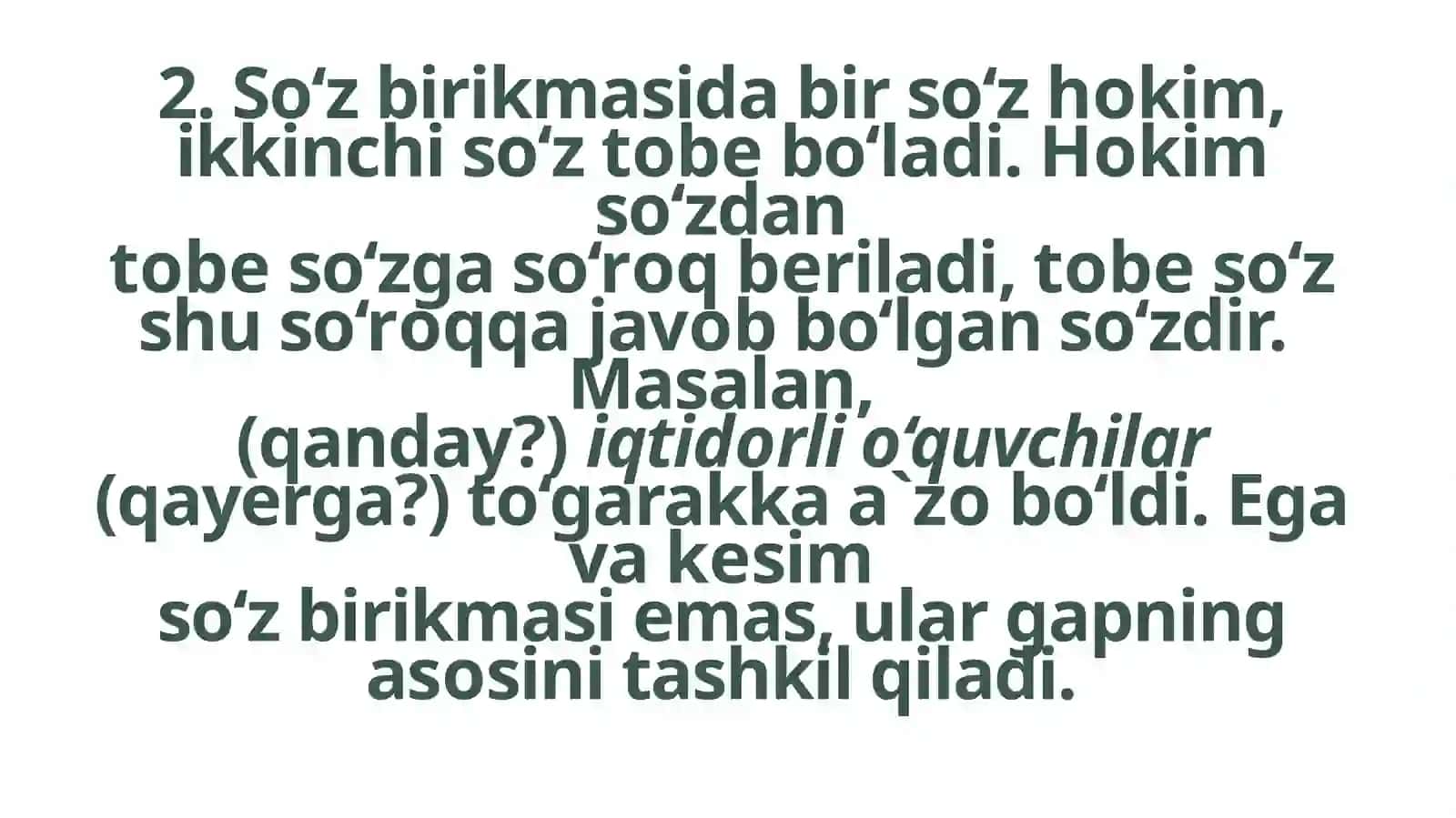 Gap va so‘z birikmasi ustida ishlash yuzasidan 1-4-sinflar uchun metodik tavsiyalar ishlab chiqish 4