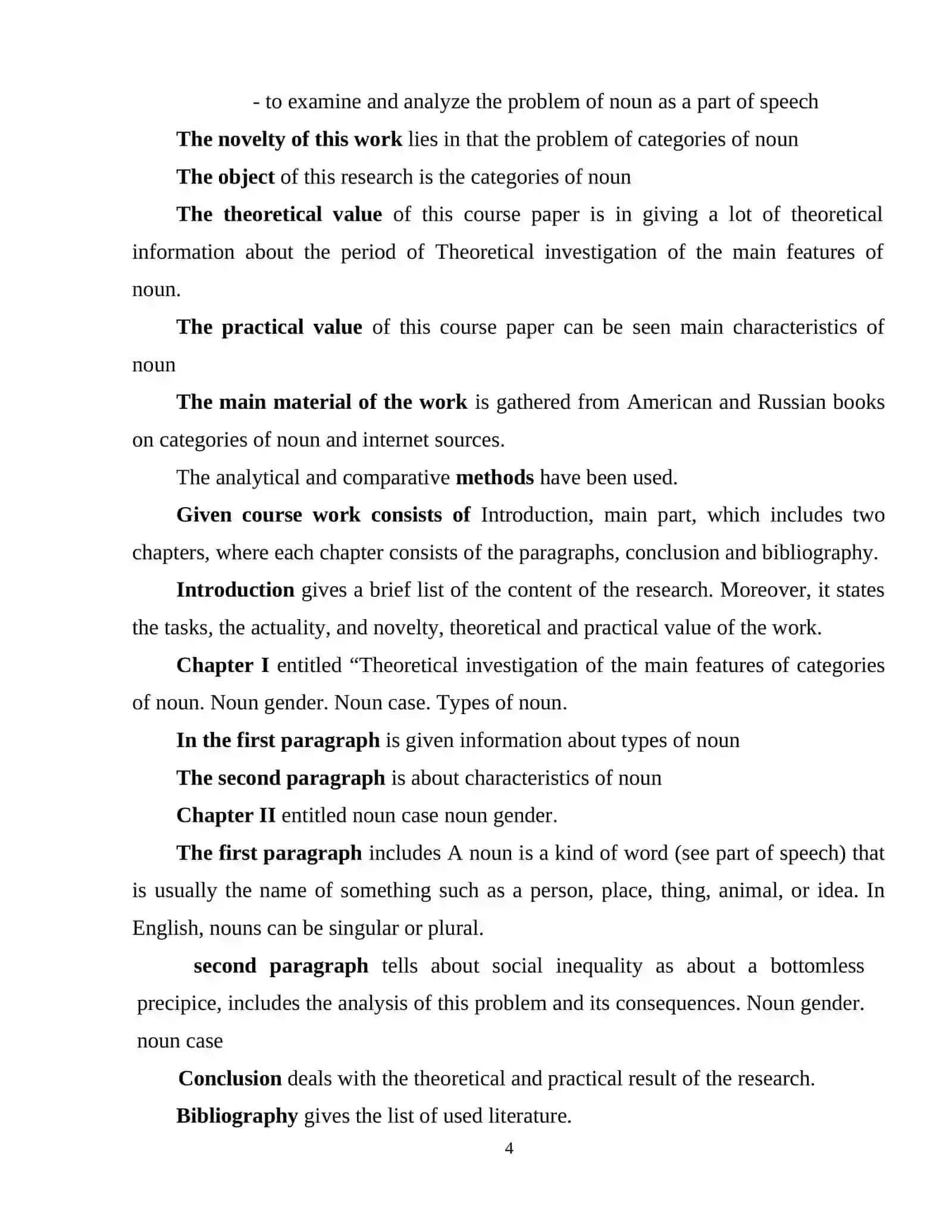 Nouns: Semantic Groups and Grammatical Categories 4