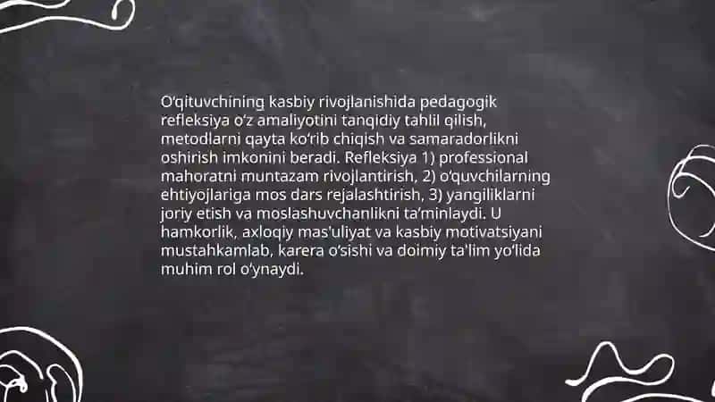 Ta‘limda pedagogik refleksiyaning ahamiyati 4