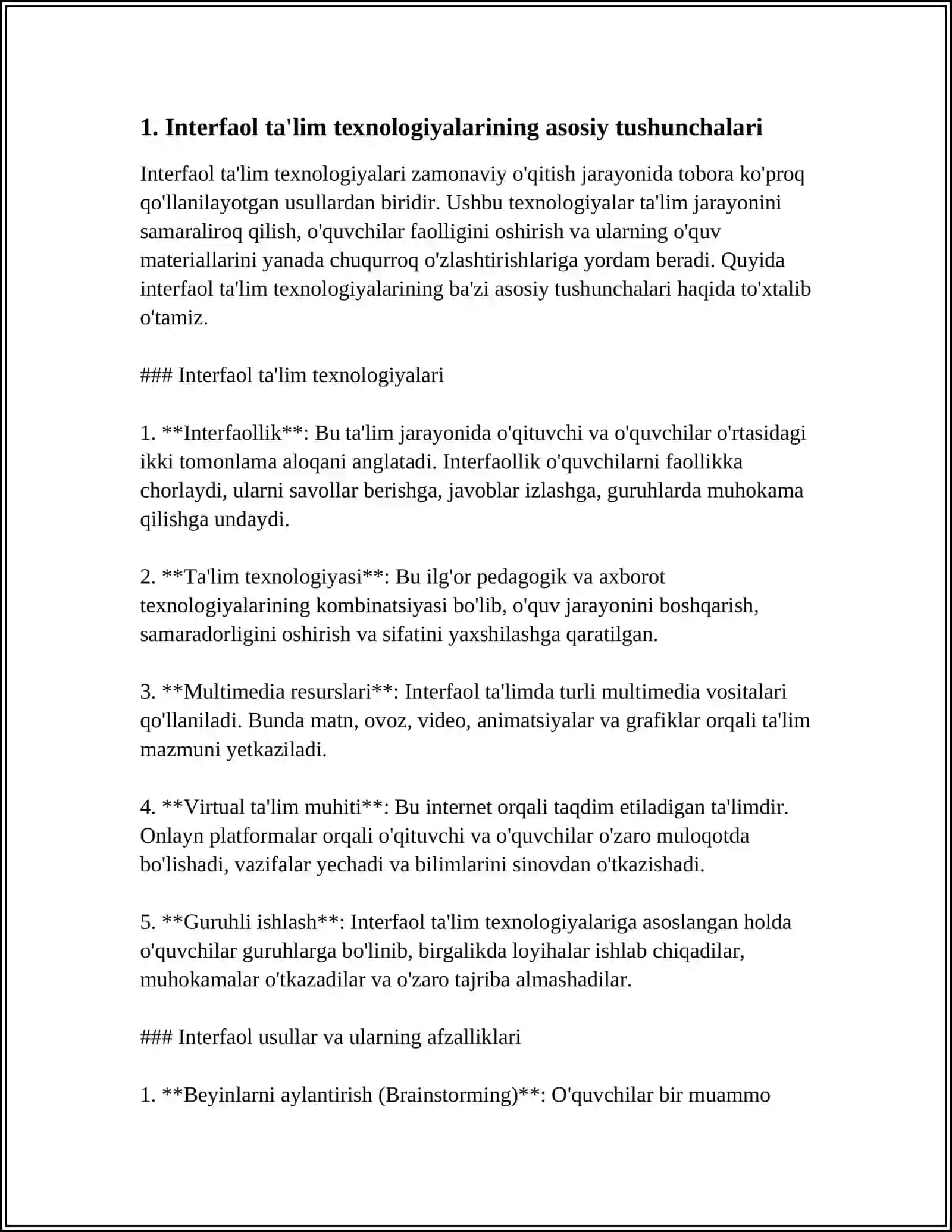 INTERFAOL TA’LIM TEXNALOGIYALARINIG DIDAKTI MOHIYATI 4
