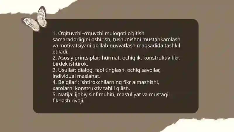 Pedagogik faoliyatda muloqot 4