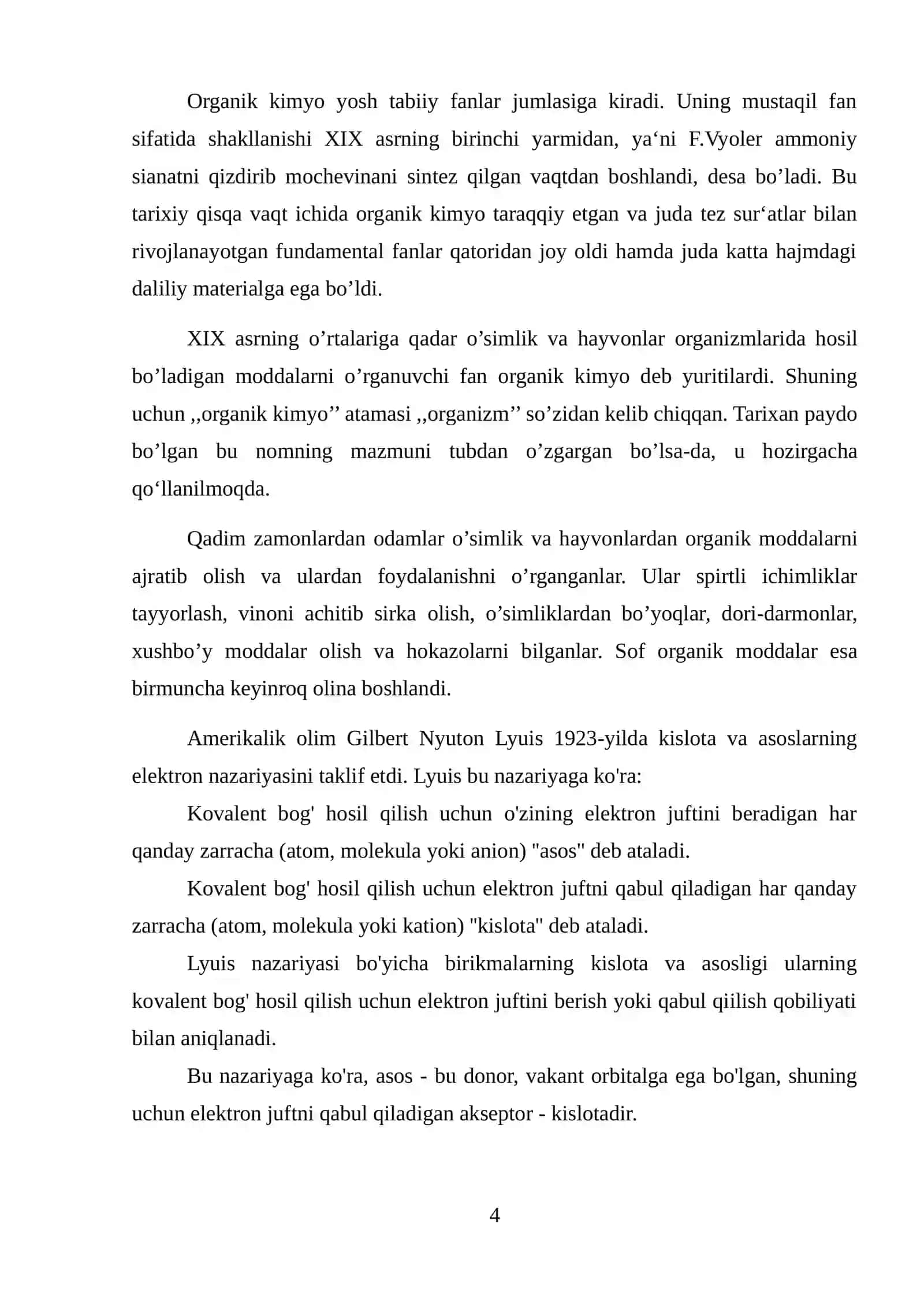 Organik birikmalarning kislota va asos xossalari 4