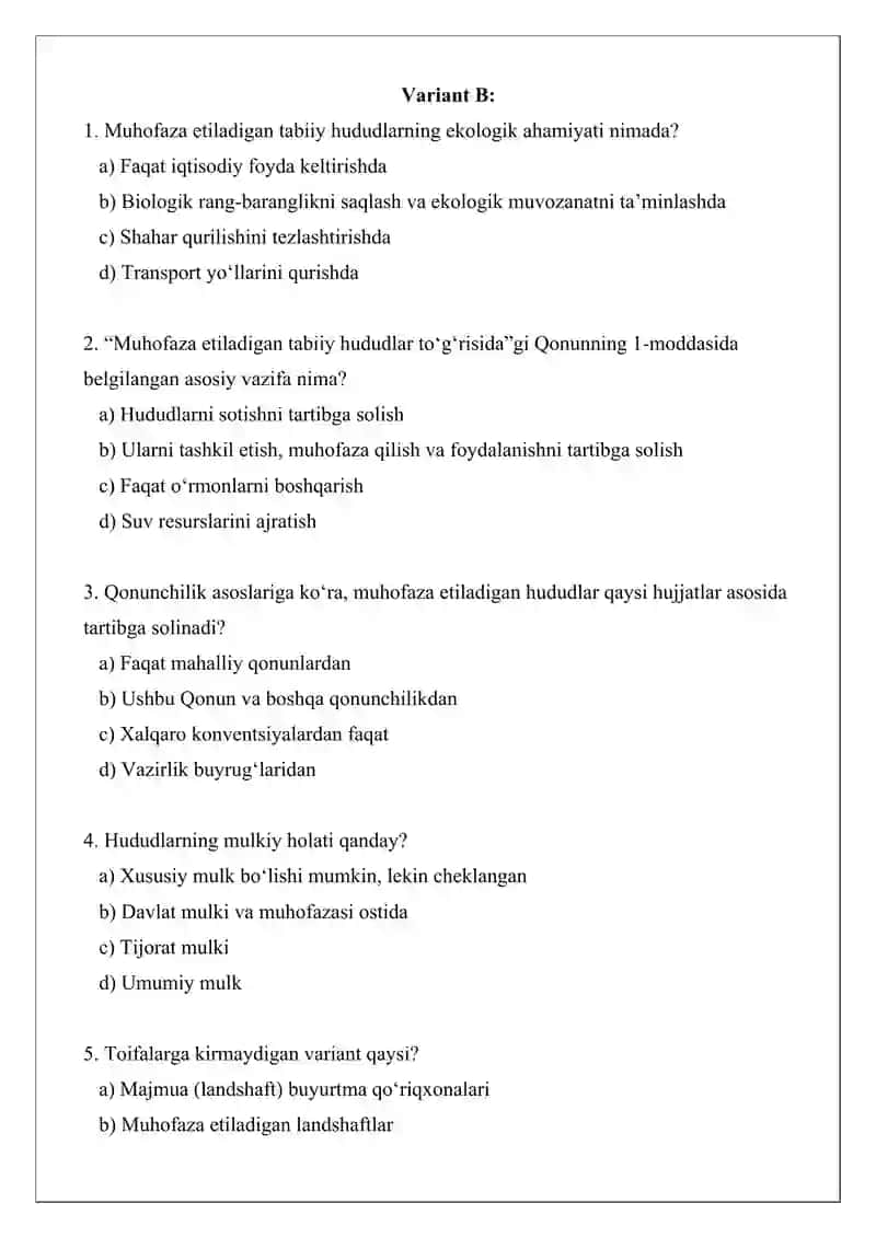 Muhofaza etiladigan tabiiy hududlar tushunchasi va ularning huquqiy asoslari 4