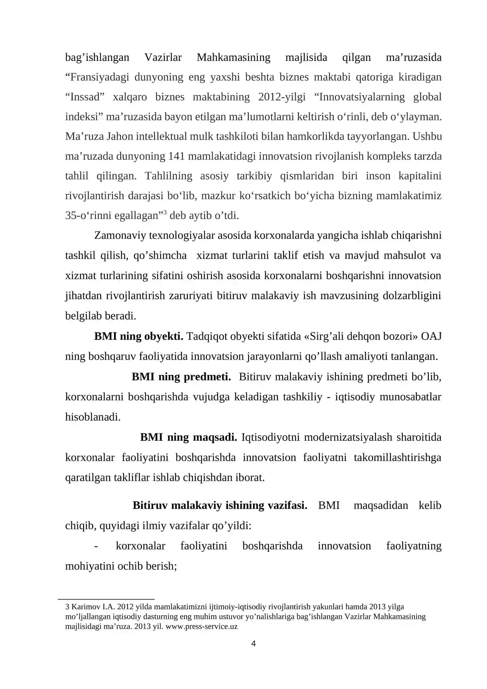 Korxonalar faoliyatini boshqarishda innovasion jarayonlarning o'rni 4