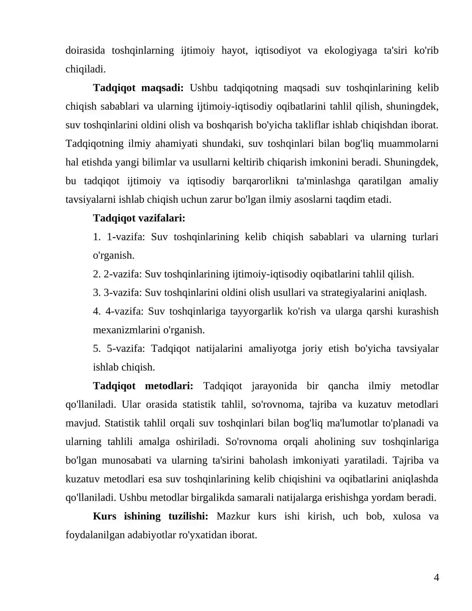 "Suv toshqinlari va ularning oqibatlari" 4