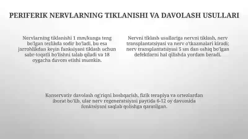 Ekstremitalar periferik nervlarining jarohatlari va neyrogen deformatsiyalari 4