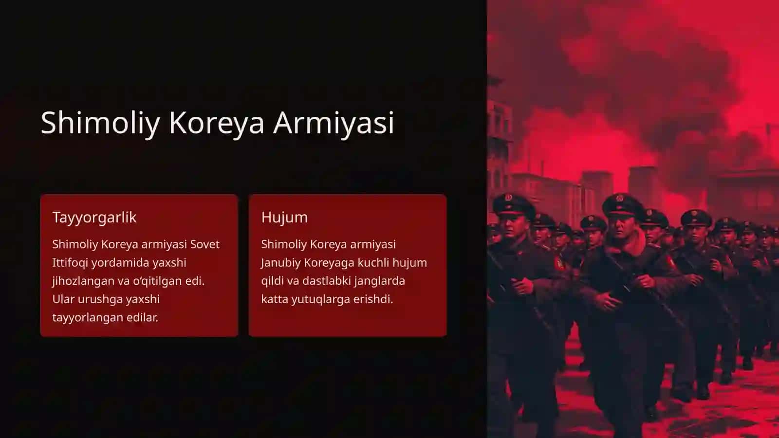 Janubiy Koreya va KXDR o‘rtasidagi Urush (1950-1953) 4