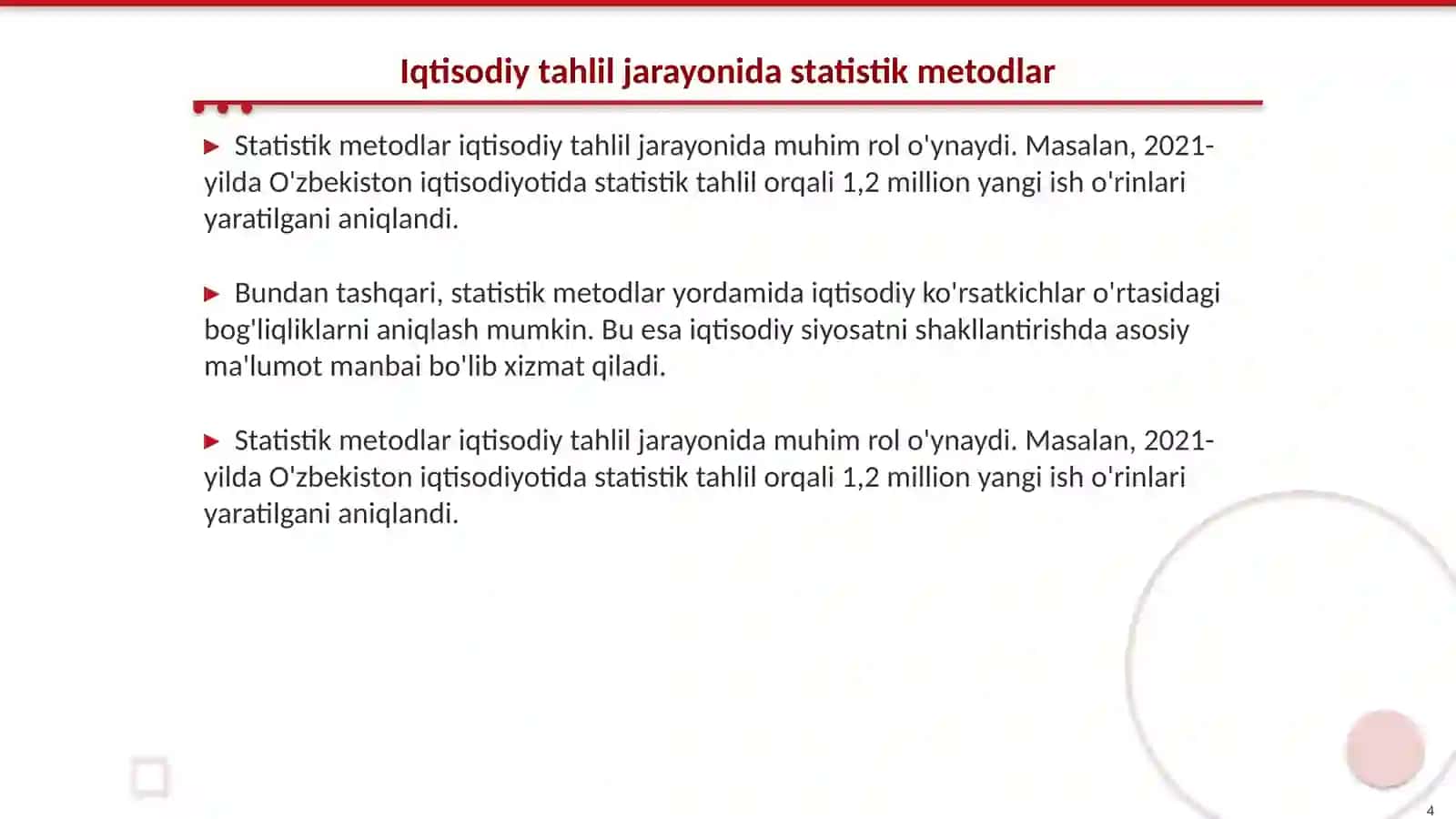 Iqtisodiy tahlilda iqtisodiy-matematik usullarini qo'llashning zaruriyati 4