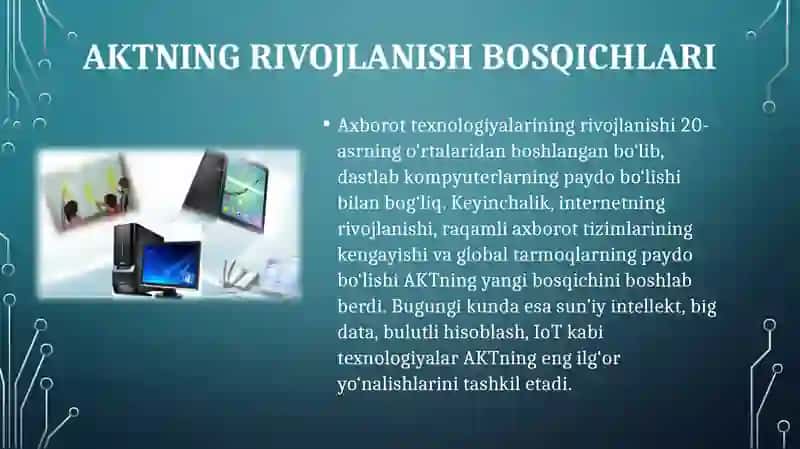 Kasbiy faoliyatda zamonaviy axborot - komunikatsiya texnologiyalaridan foydalanish.p 4