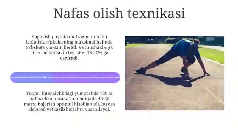 Qisqa masofaga yugurish texnikasi 4