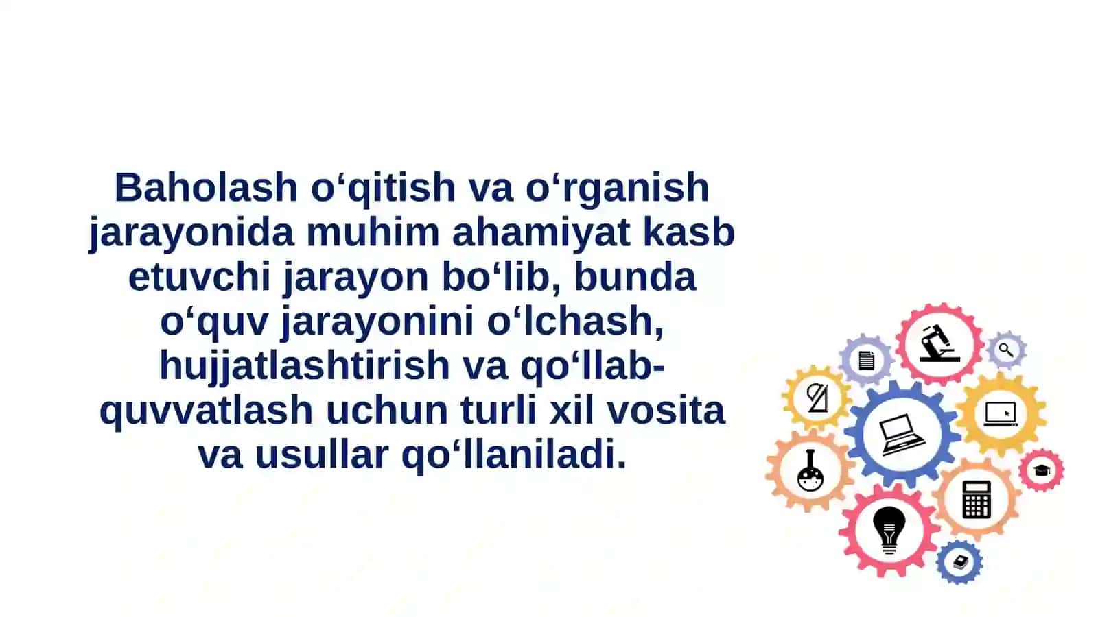 O‘quvchilar bilimini baholashning yangi tizimi 4