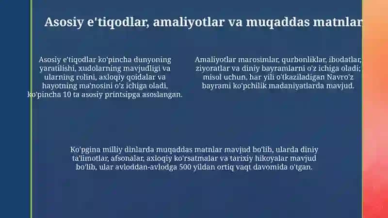 Milliy dinlar: Tarix va rivojlanish 4