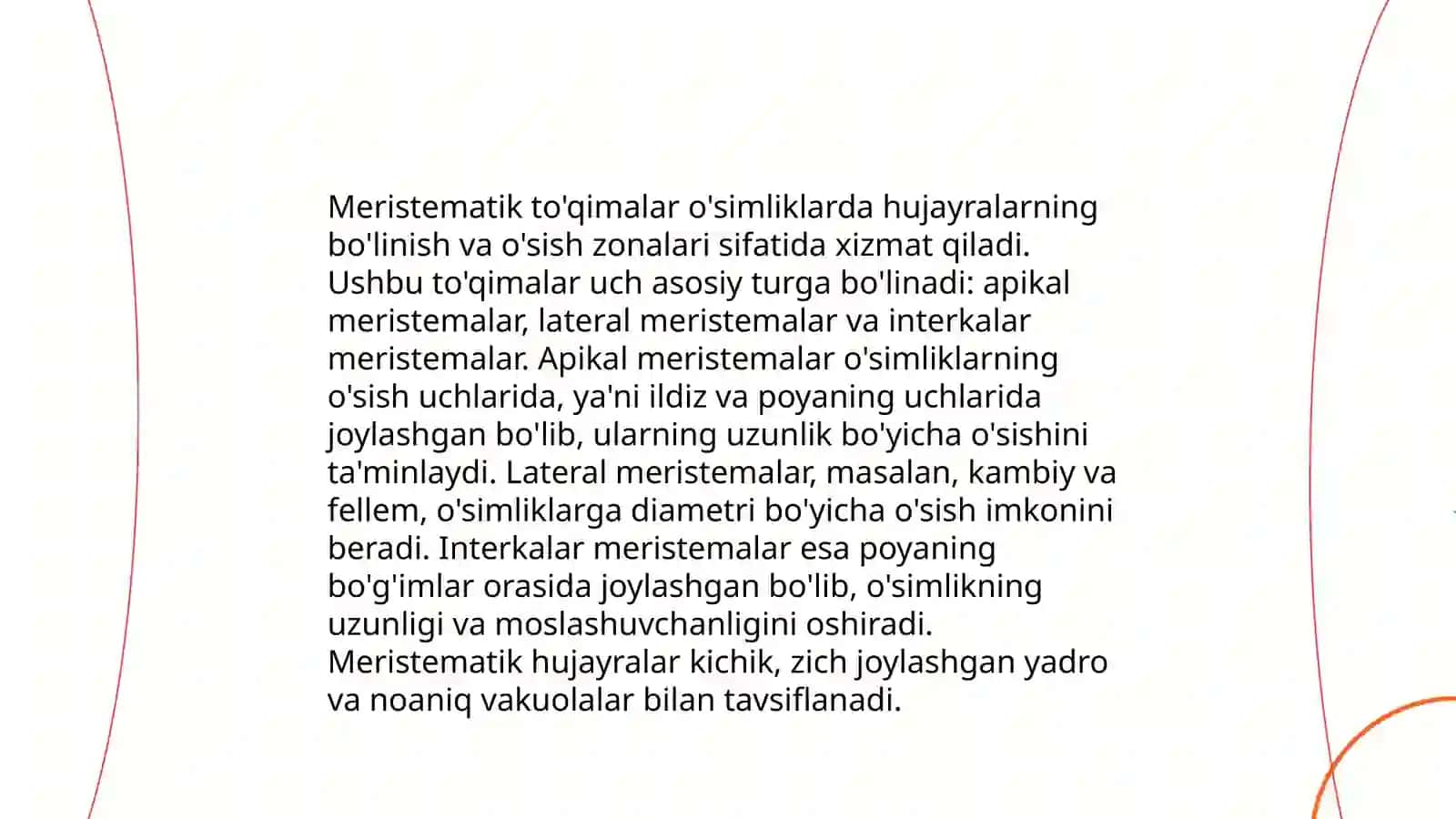 O'simliklar to'qimalarining tuzulishi va vazifasi 4