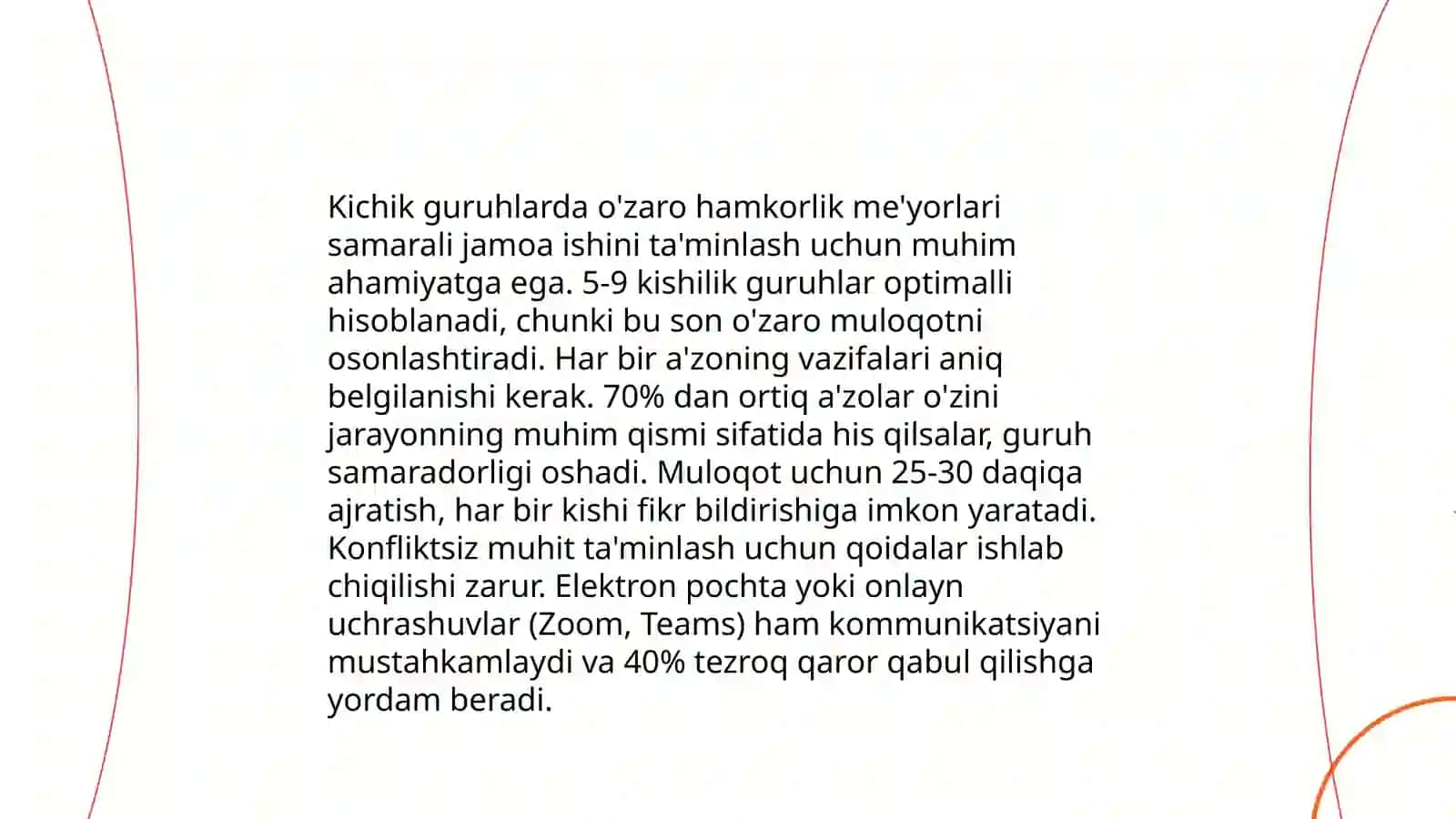 Boʻlajak oʻqituvchilarning kichik guruhlarda ishlash faoliyatini takomillashtirish 4