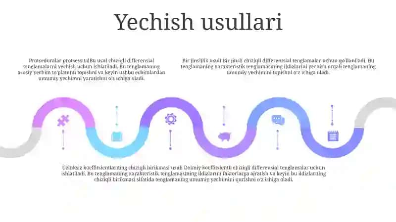 Bir Jinsli Chiziqli Yuqori Tartibli Differensial Tenglamalar 4