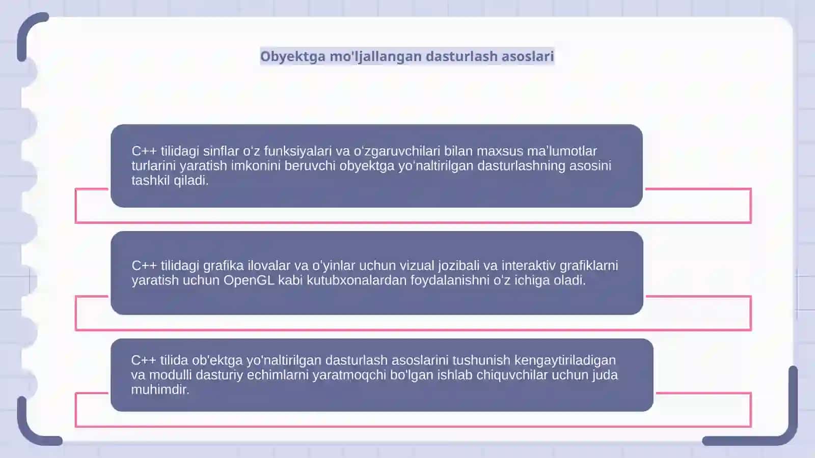 C++ tilida sinflar.C++ tilida grafika 4