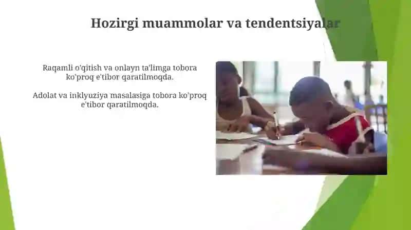 Kanada ta'lim tarbiya jarayoni 4