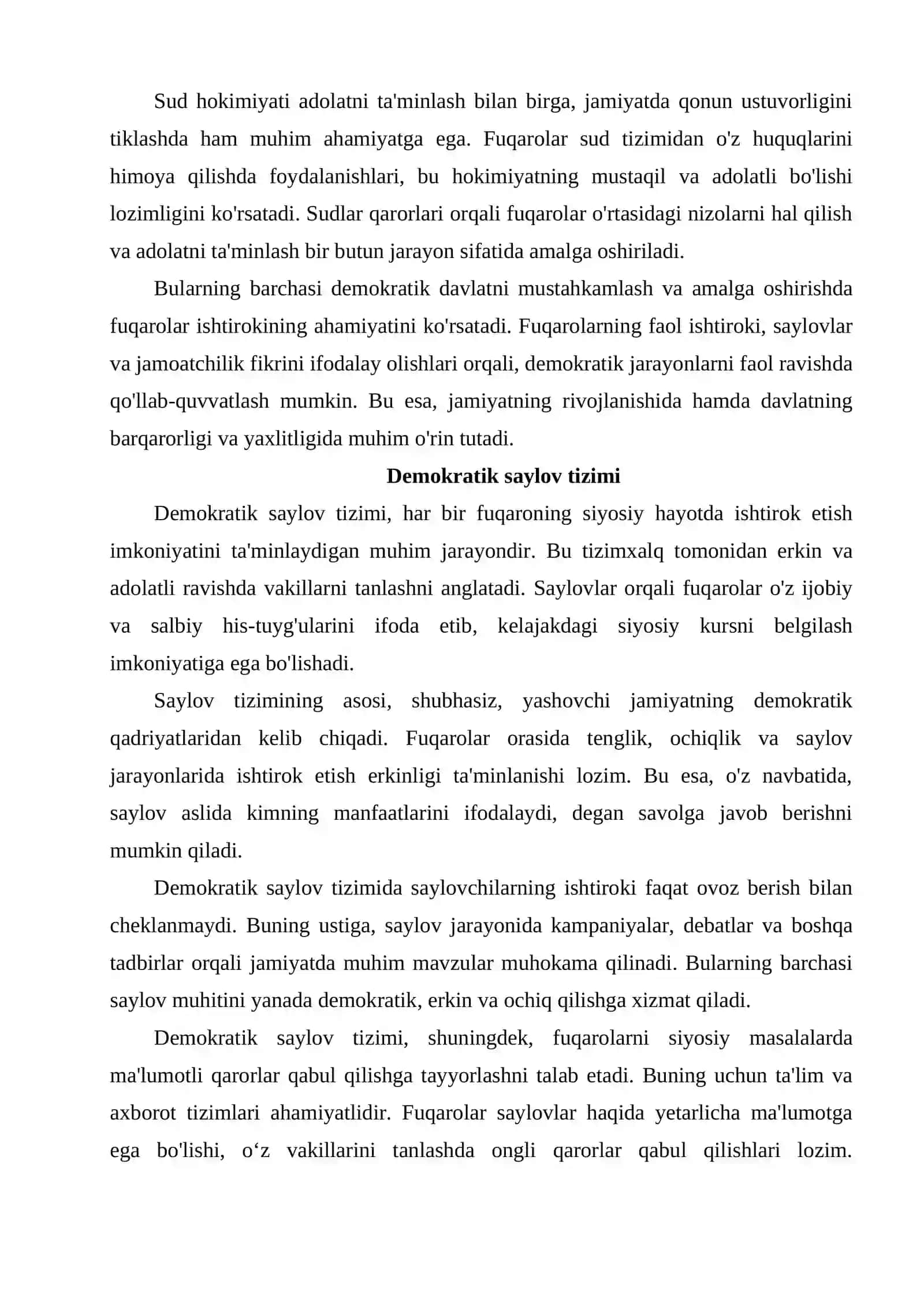 Davlat organlarini demokratik tarzda shakillantirish 4