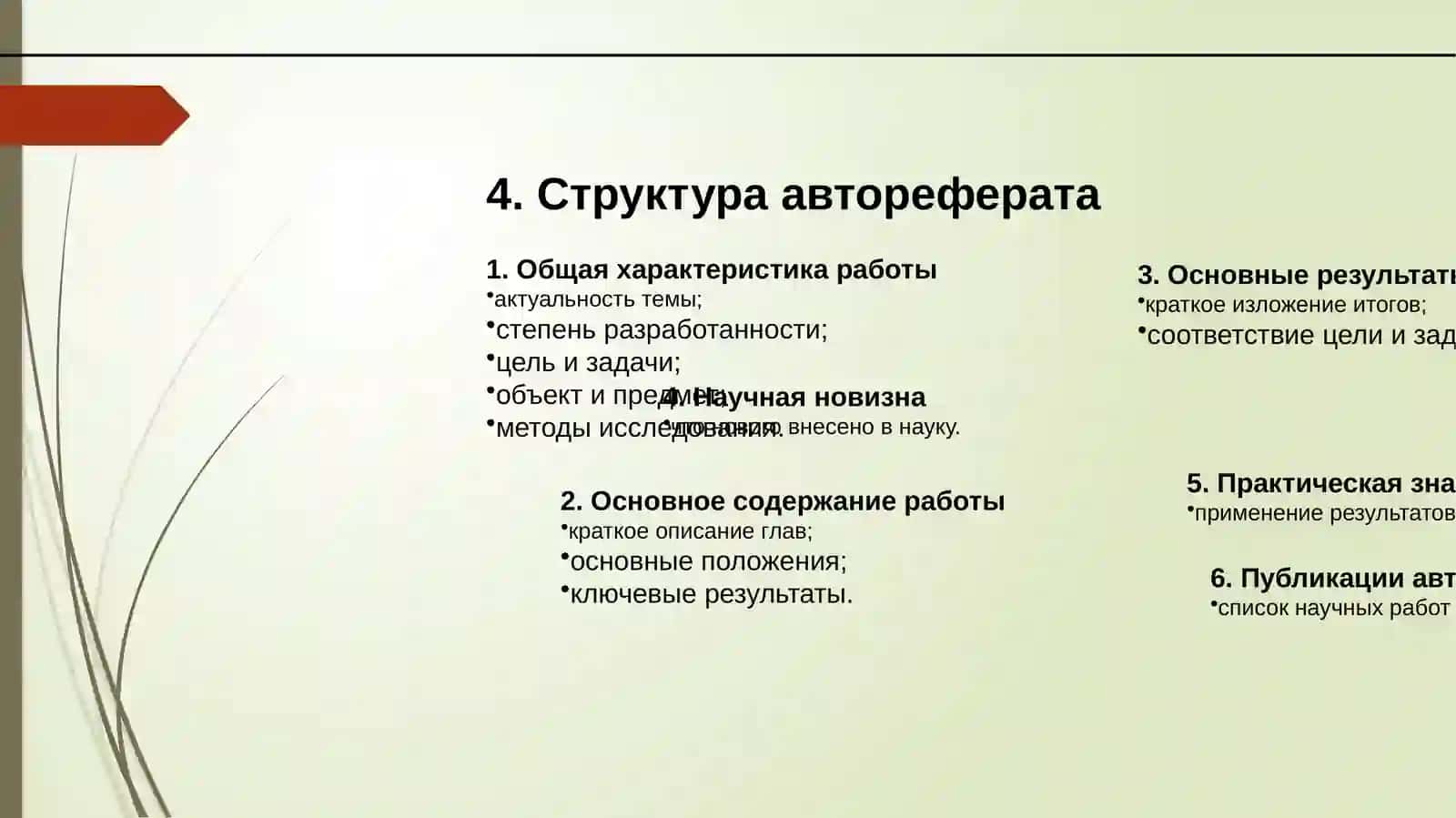 Написание автореферата 4