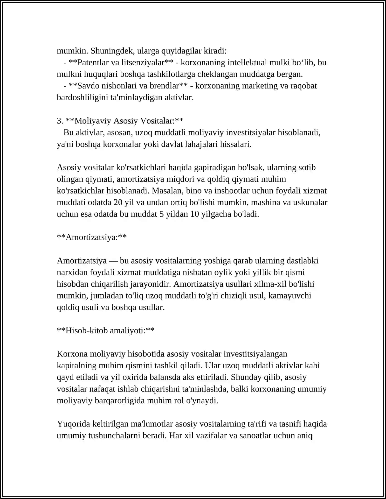 MUSTAQIL ISH Mavzu: BUDJET TASHKILOTLARIDA ASOSIY VOSITALAR HISOBI 4