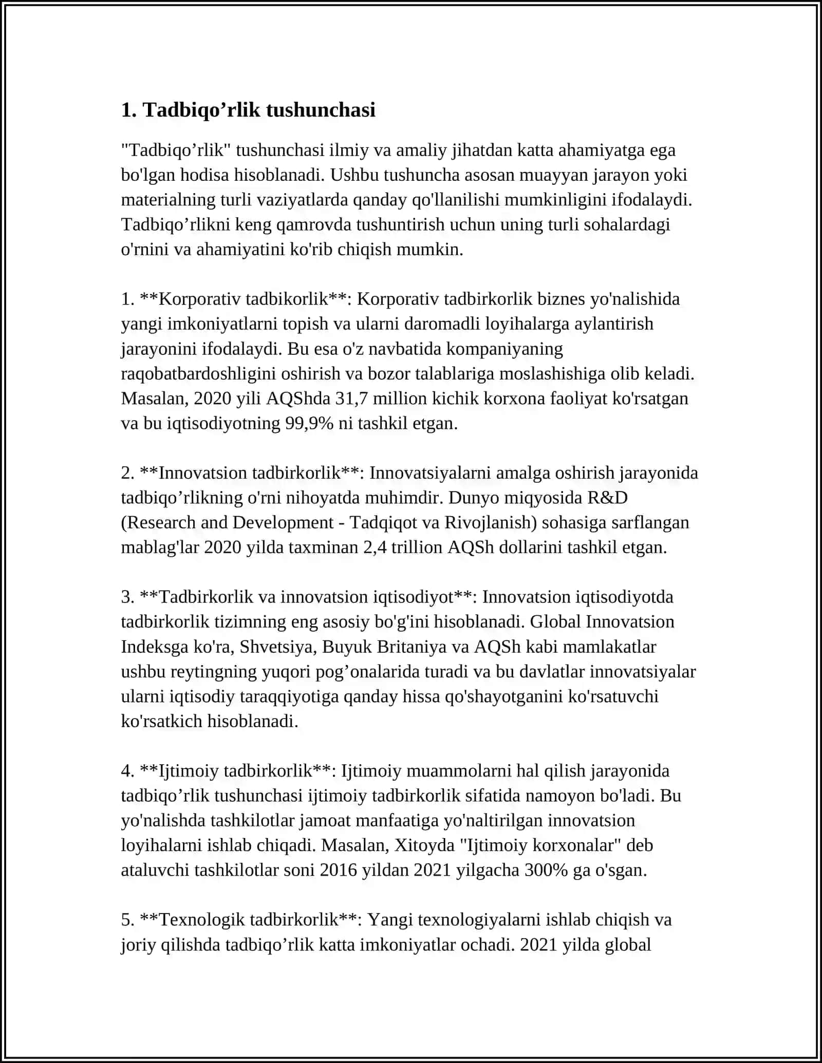 TADBIRKORLIK TUSHINCHASI VA UNGA QARASHLI EVOLUTSIYA 4