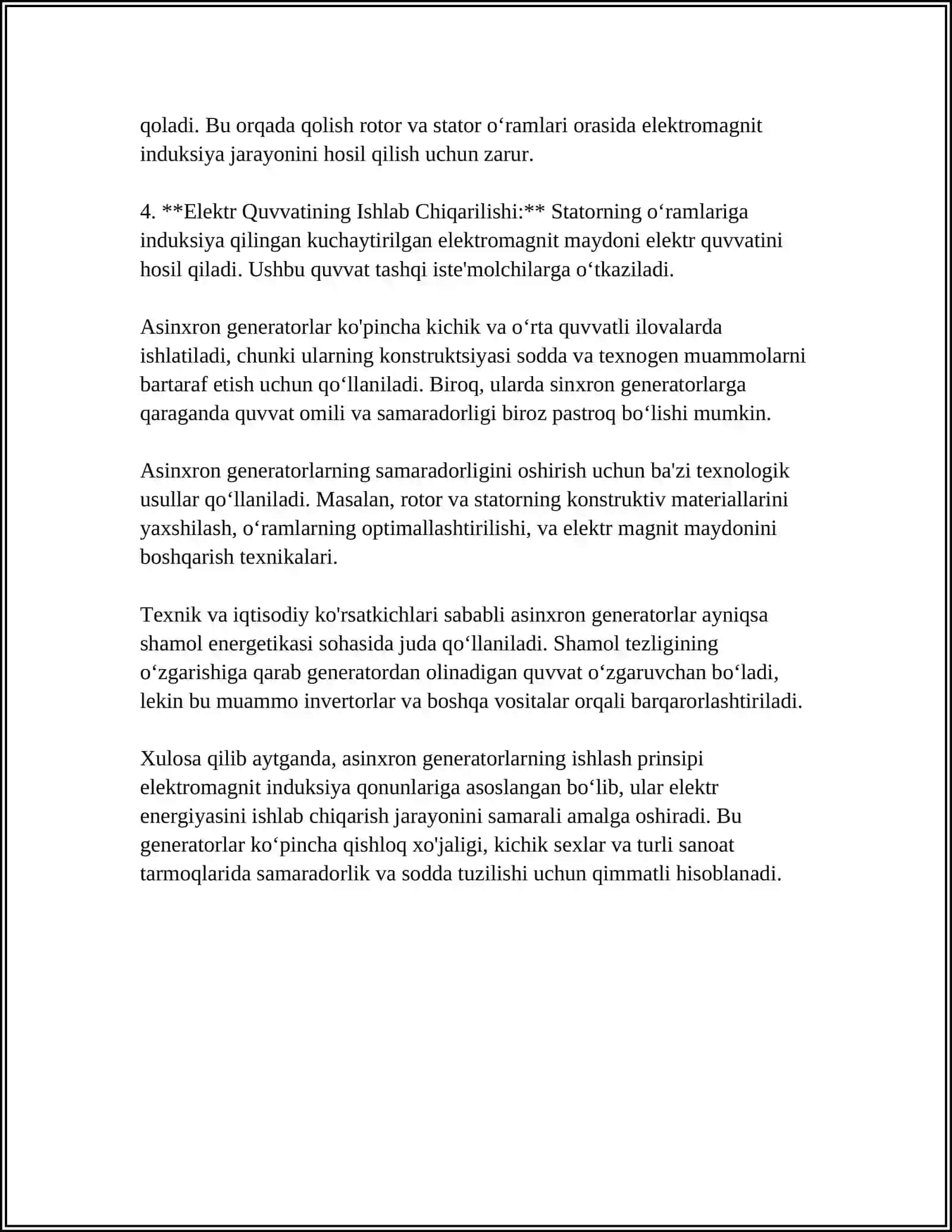 FAZA ROTIRI ASINXRON GENERATORLLAR 4