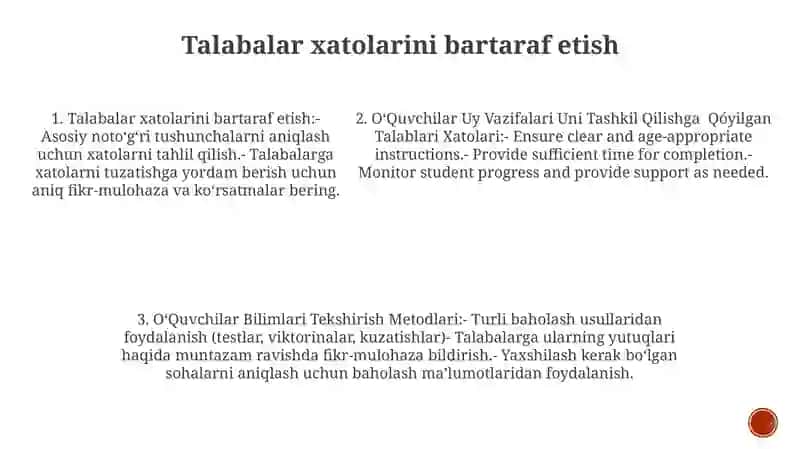 OʻQuvchilar Uy Vazifalari Uni Tashkil Qilishga Qóyilgan Talablari 4