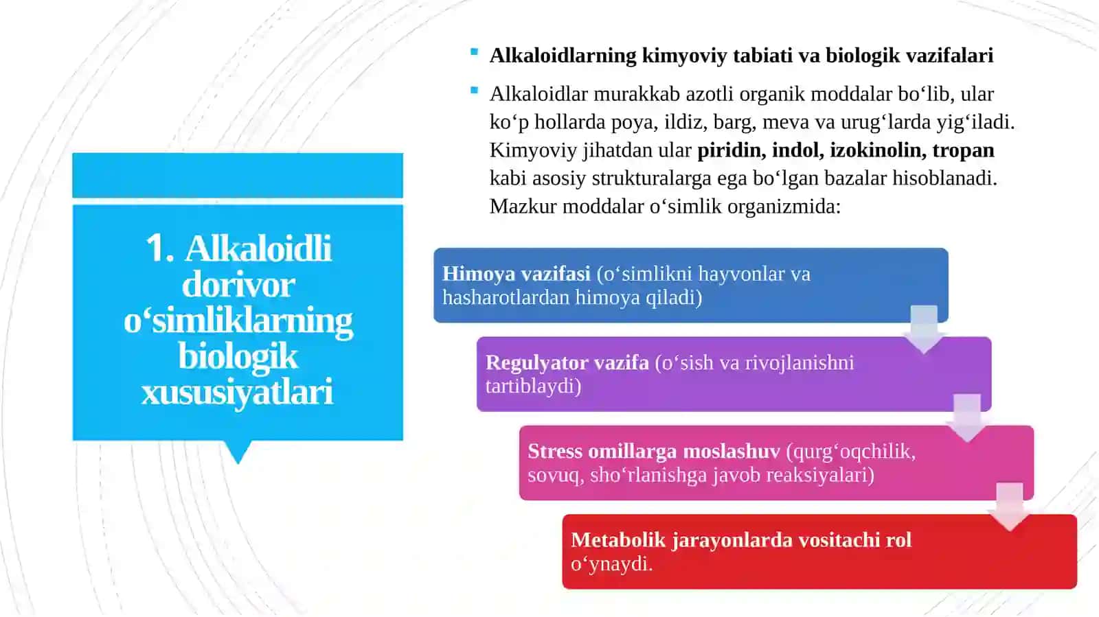 Alkaloidli Dori Vor O‘simliklarni O'rganish 4