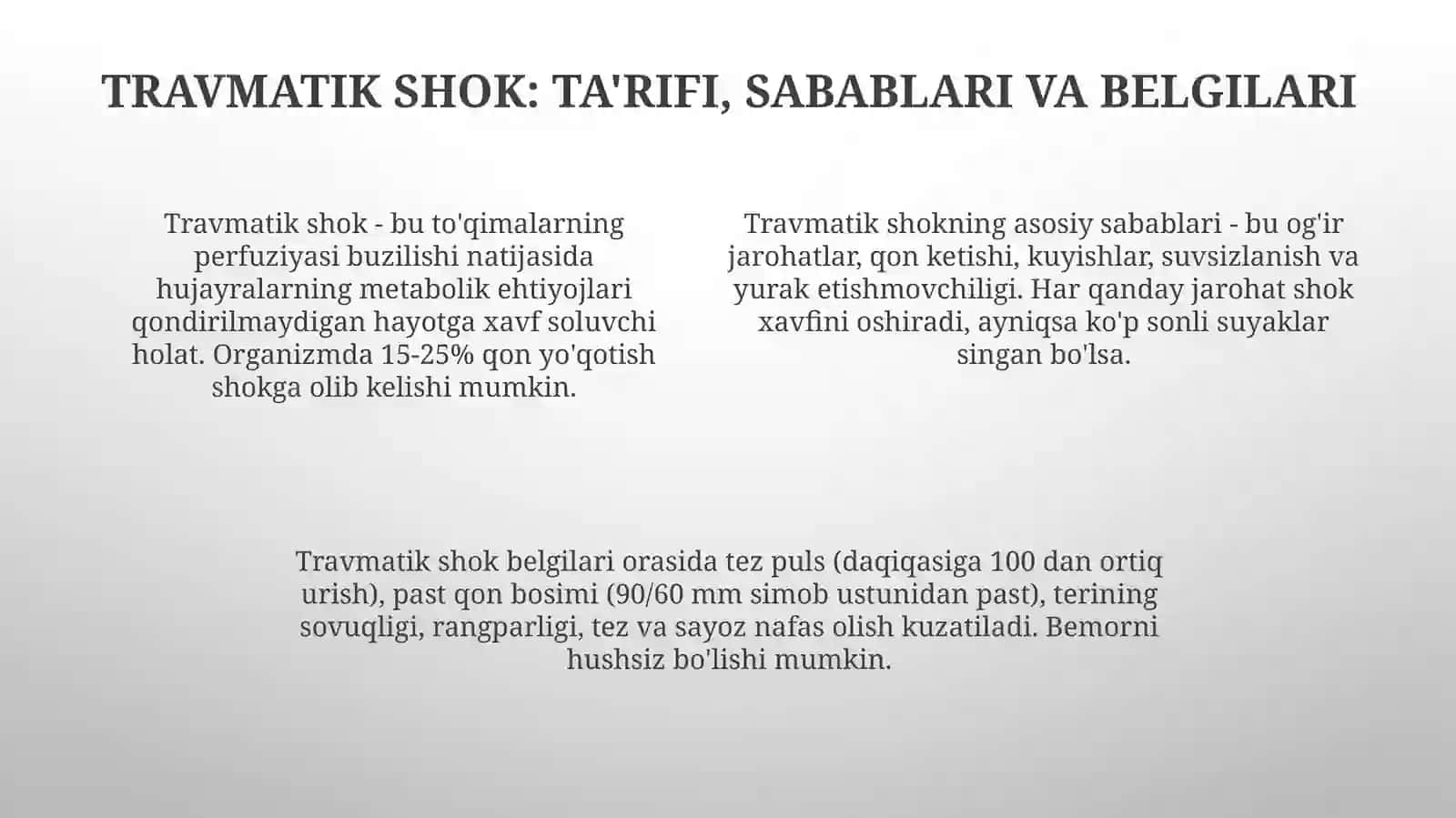 Jarohatlanganlarni tashish qoidalari 4