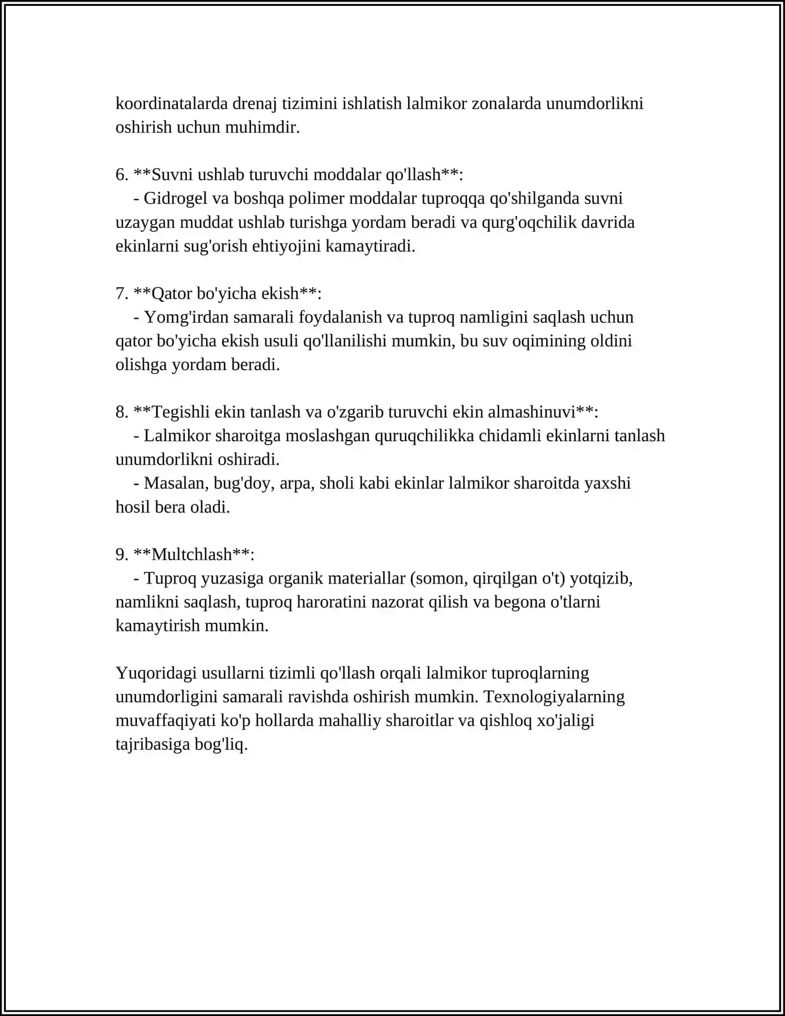 LALMI VA YAYLOV TUPROQLARI UNUNMDORLIGI 4