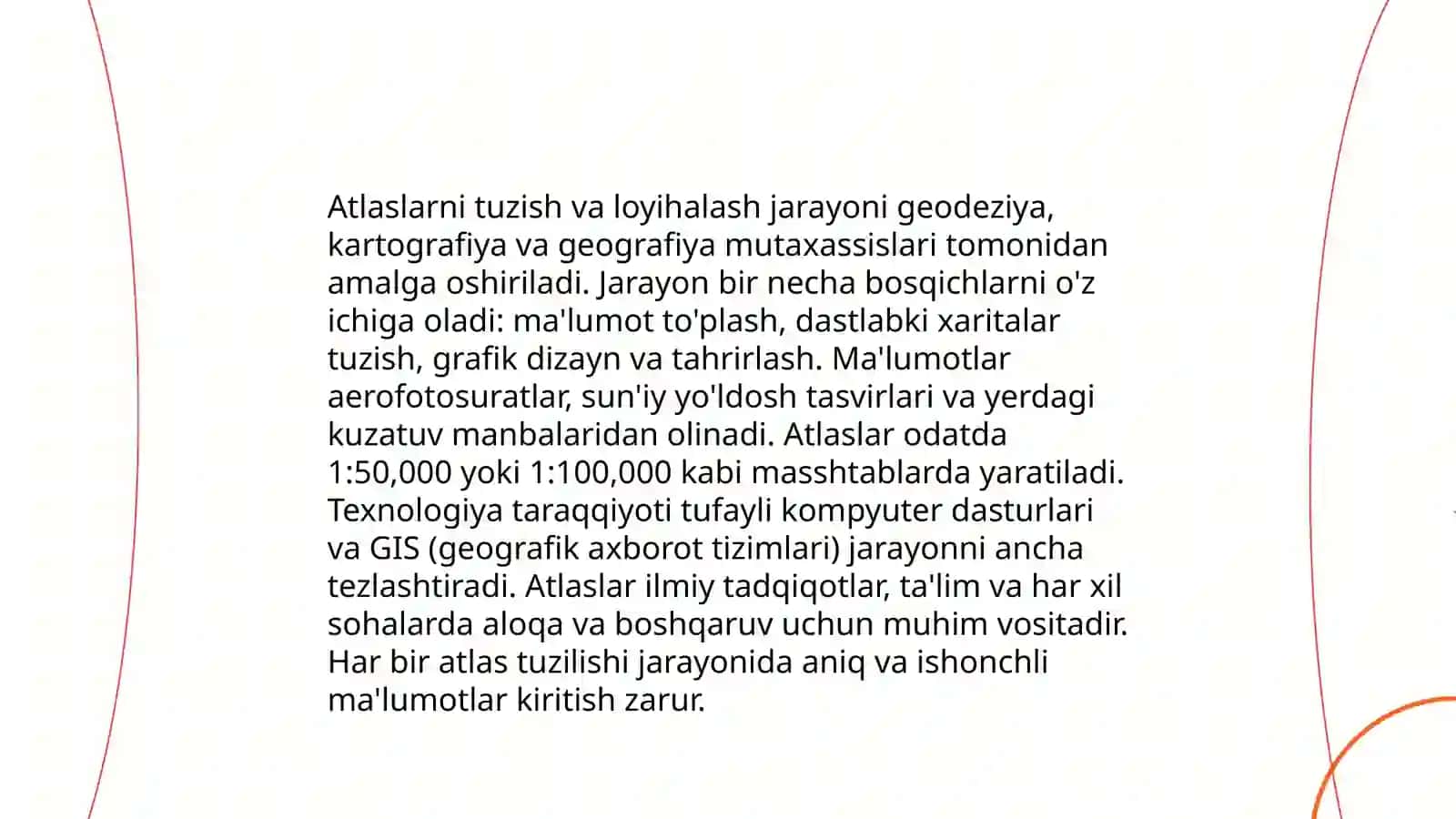 Geografik atlaslarni tahlil qilish va baholash 4