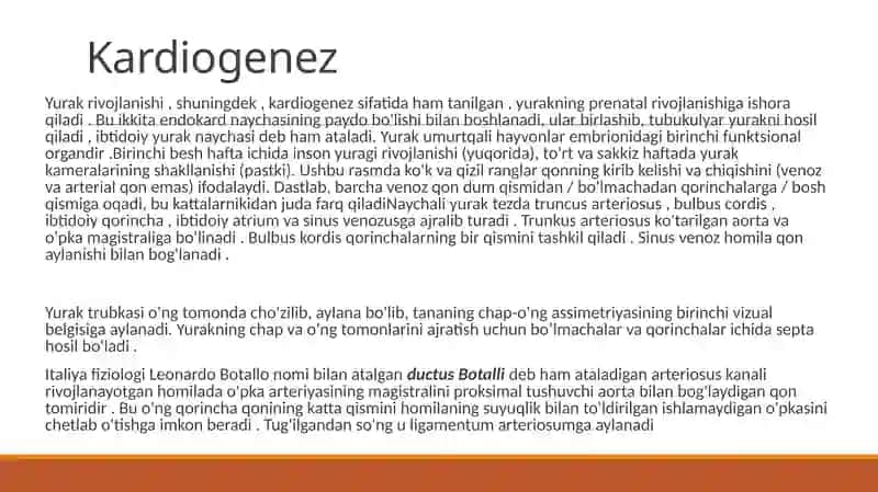 Yurakning Rivojlanish Nuqsonlari Yurak va Qon Tomir Kasalliklari 4