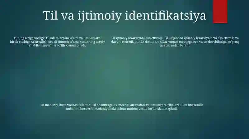 Ijtimoiy lingvistika 4