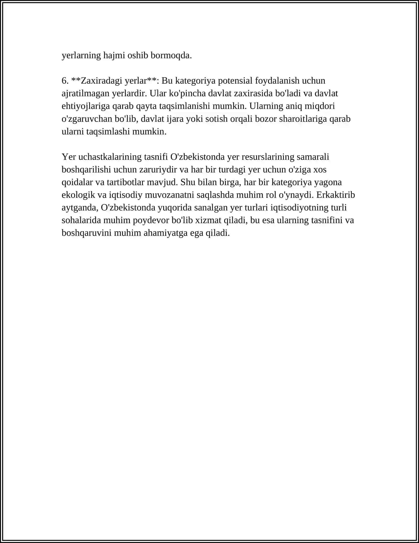 SHAHAR YERLARI MIQDORINI HISOBGA OLISH TARTIBI 4