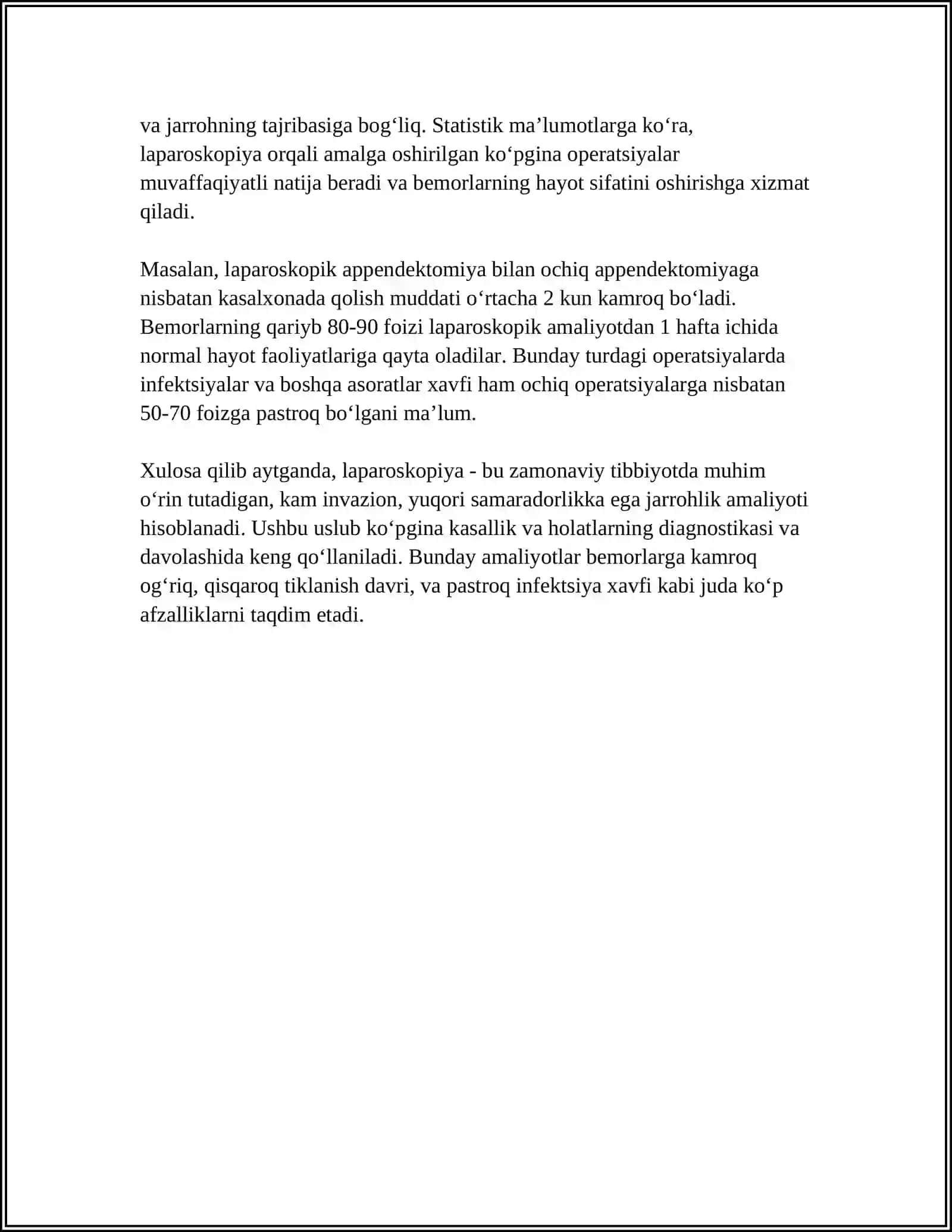 LAPAROSKOPIYANING JARROHLIKDA QOʻLLANISHI 4