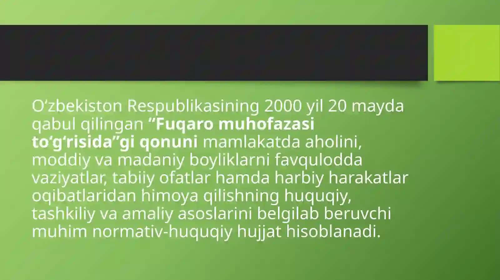 O‘zbekiston Respublikasining fuqaro muhofazasi haqidagi qonuni 4